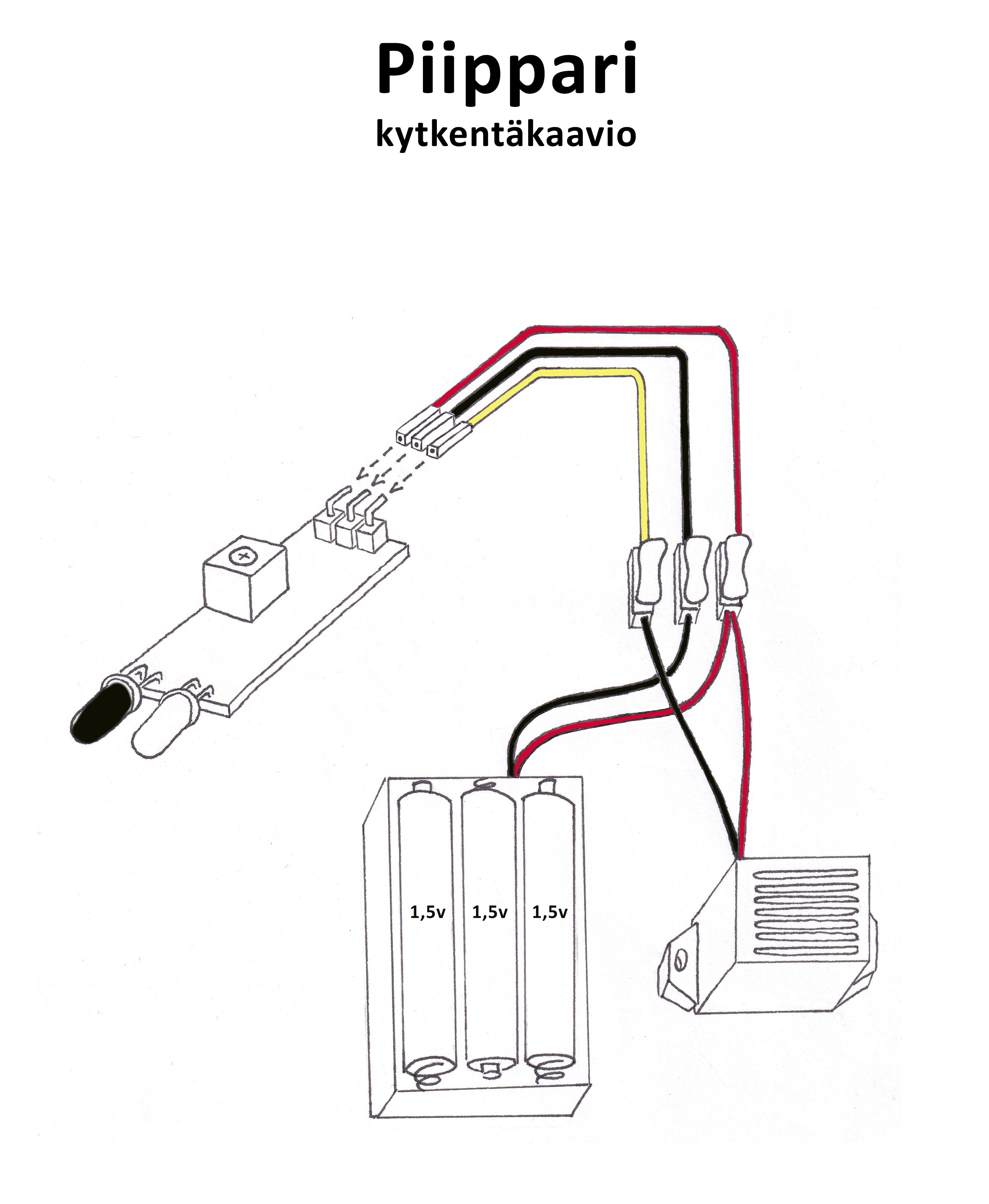 Piippari kytkentäkaavio